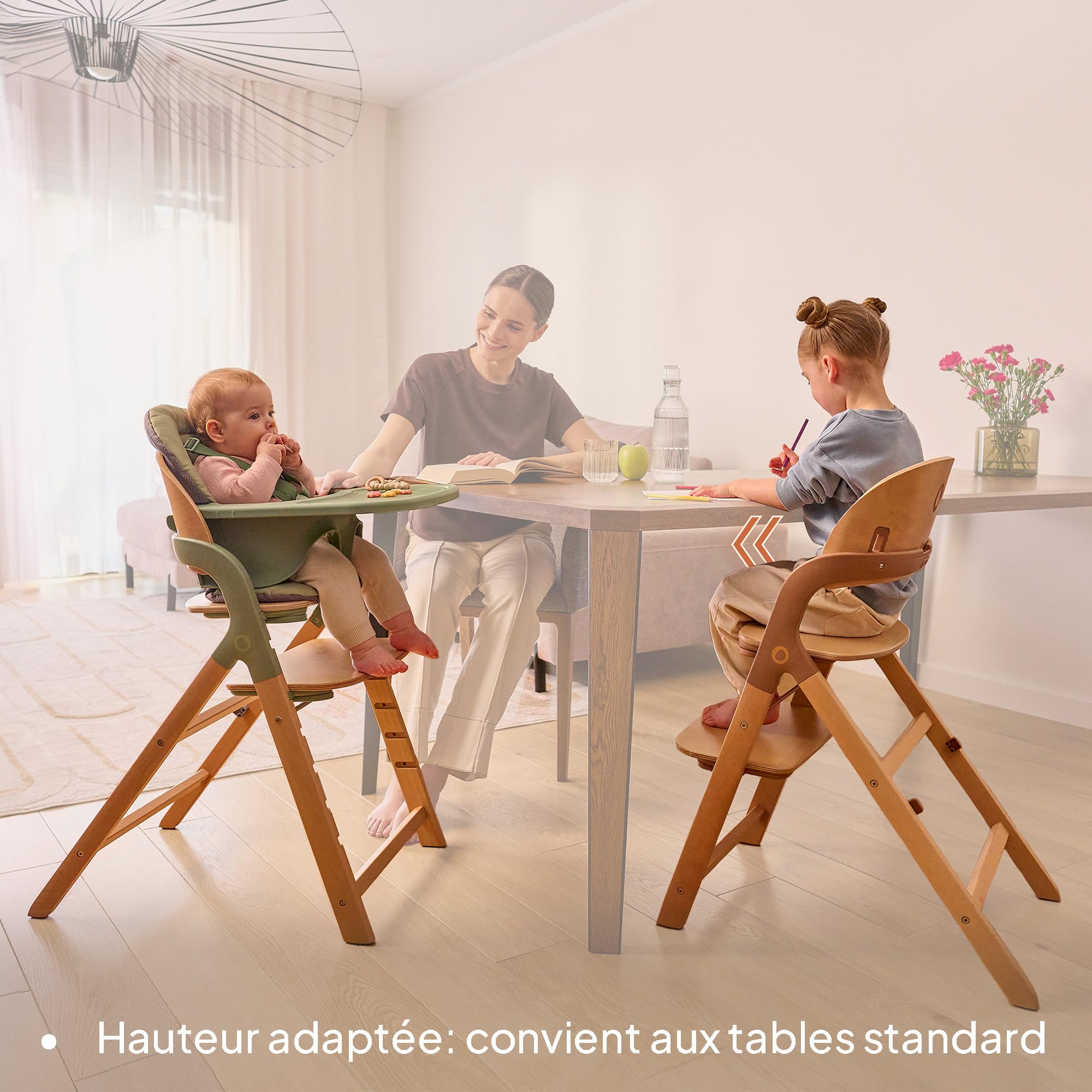 lionelo-megan-chaise-haute-bois-grise-volutive-110-kg image 5