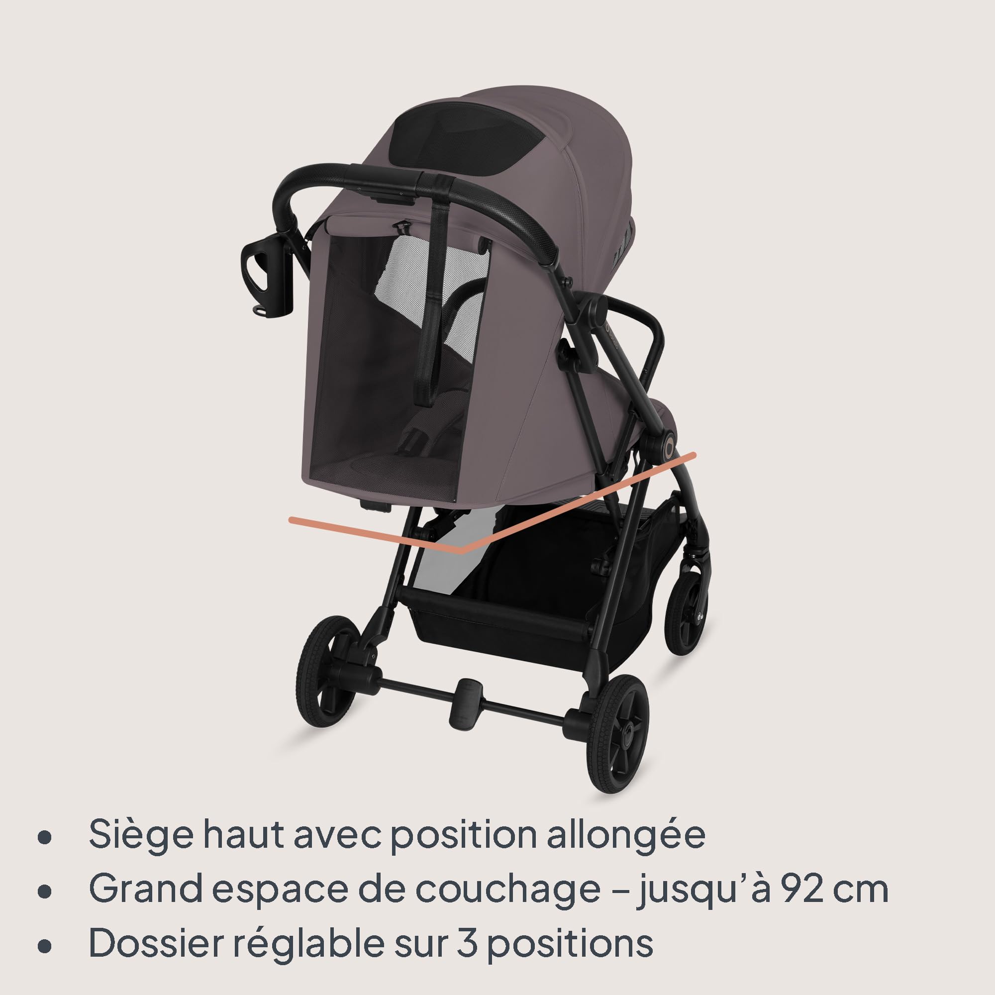 lionelo-tansi-poussette-canne-beige-taupe-22-kg image 3