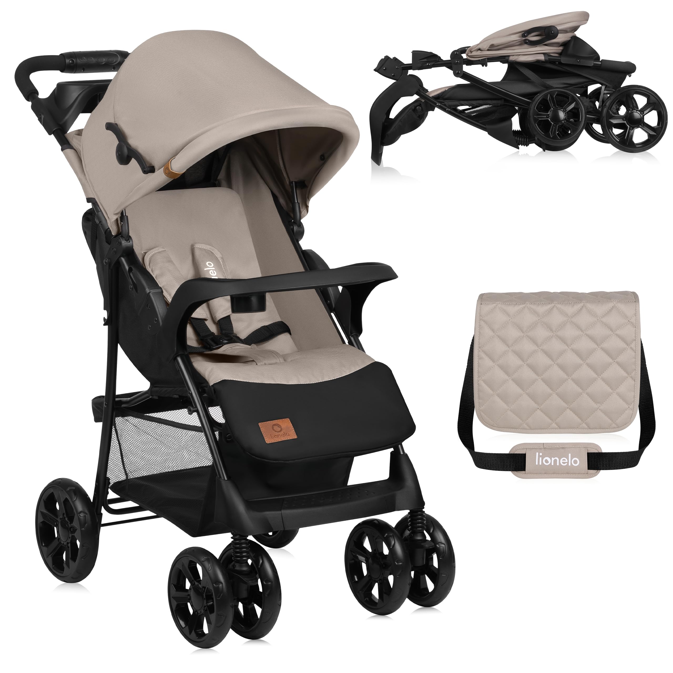 lionelo-emma-plus-poussette-b-b-stone-15-kg-position-allong-e image 1