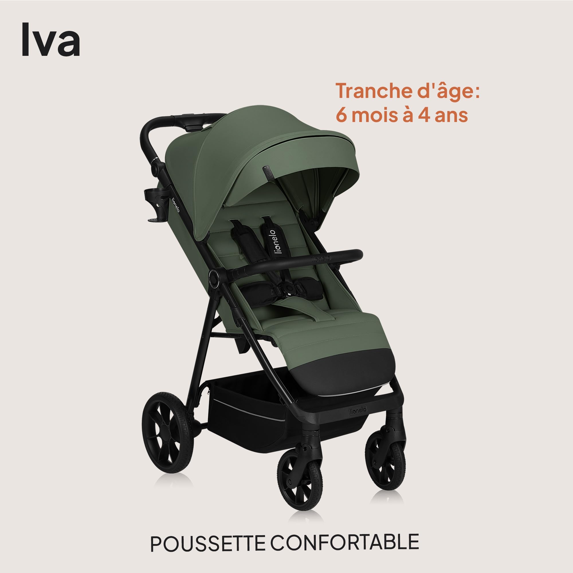 lionelo-iva-poussette-canne-green-22-kg-upf50-xxl image 2