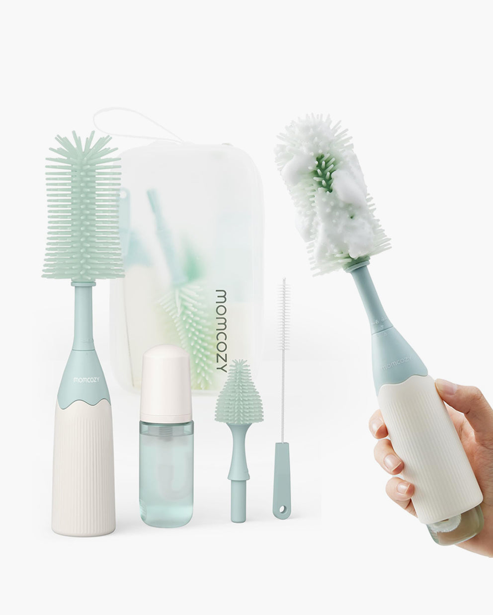 momcozy-m-series-kit-brosse-biberon-push-press-vert-rose image 1